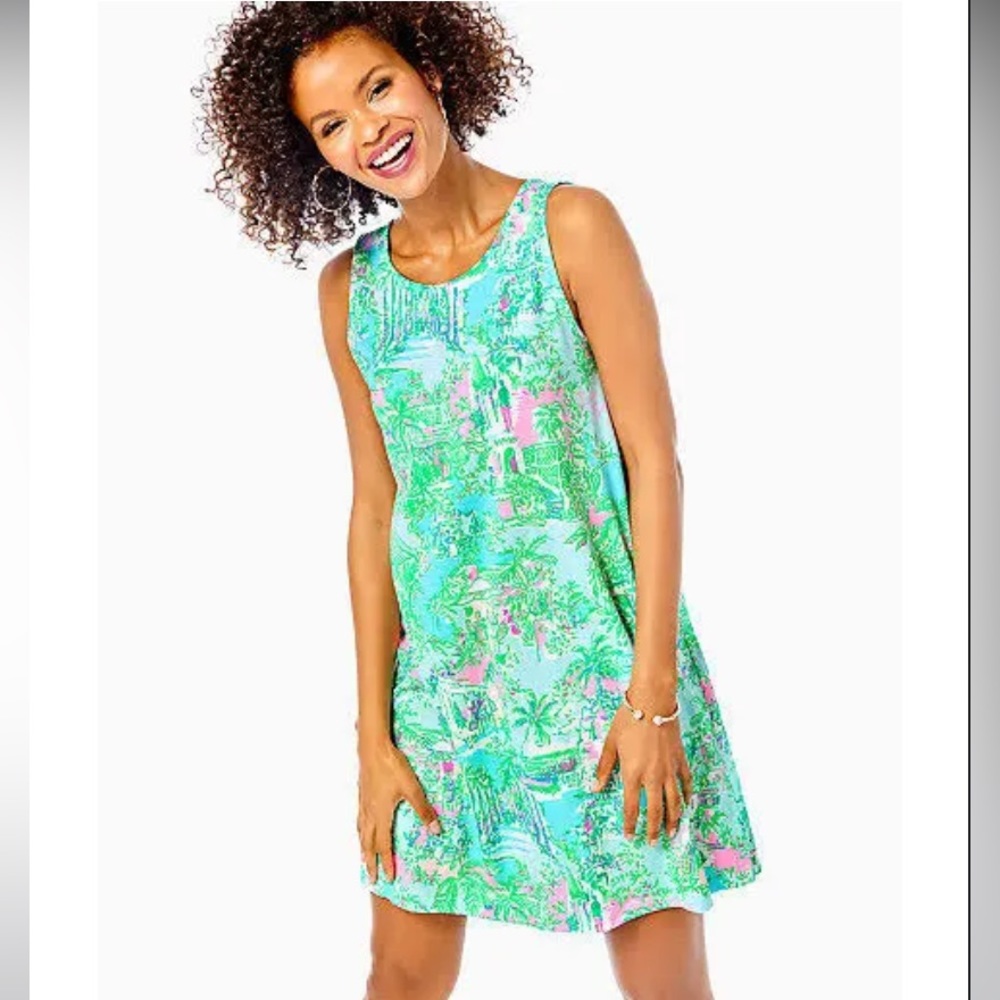 Lilly Pulitzer Kristen Swing Dress in Multi Lilly Loves Palm Beach